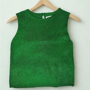 Zara Green Sleeveless Top
